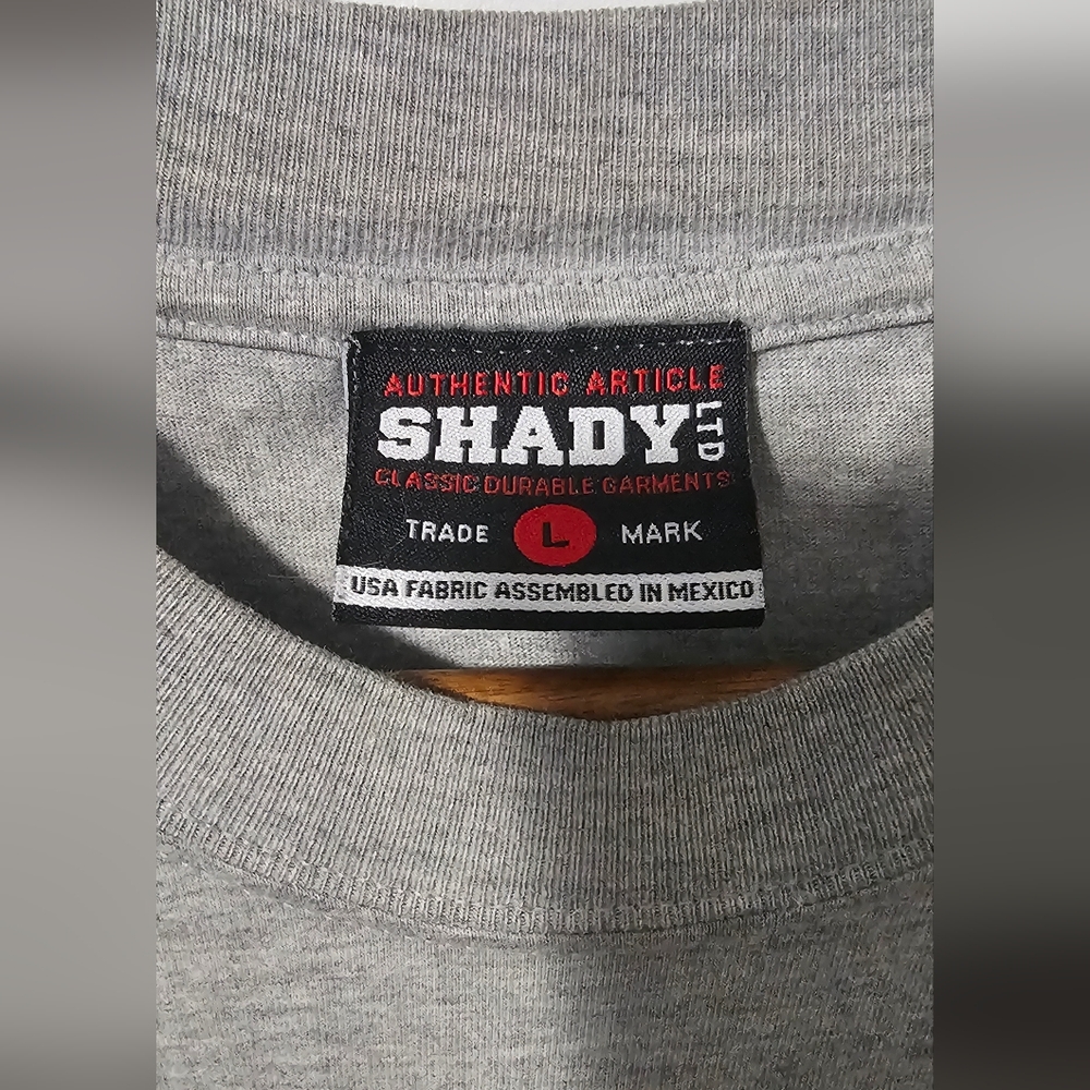 Vintage Y2K Shady LTD | Men’s Grey Heavyweight Short Sleeve Tee, Size Large - Picture 3 of 6